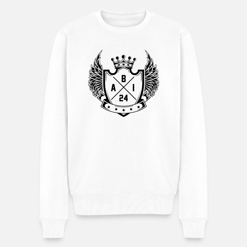 Abi 2024 - Männer Premium Bio Pullover - Weiß