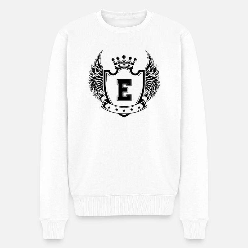 Armoiries E - Pull Premium bio Homme - blanc