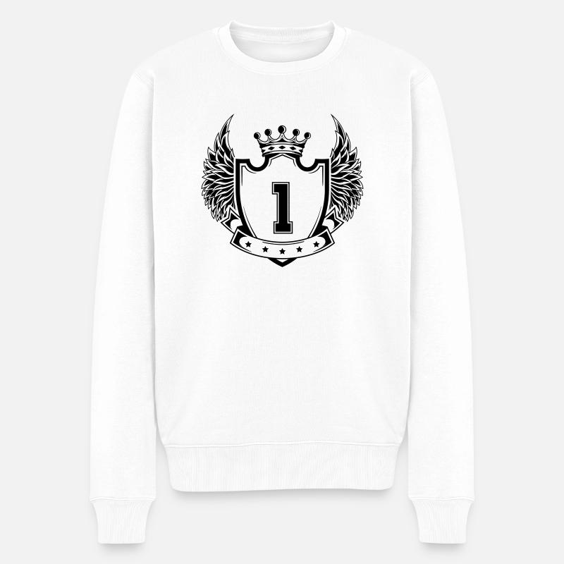 Armoiries 1 - Pull Premium bio Homme - blanc