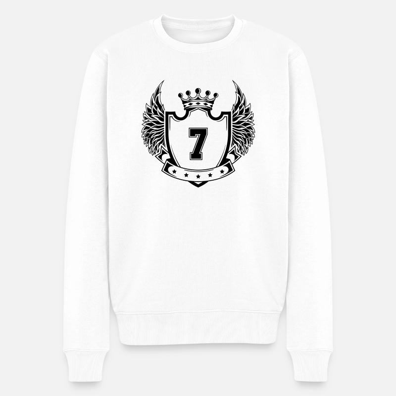 Armoiries 7 - Pull Premium bio Homme - blanc