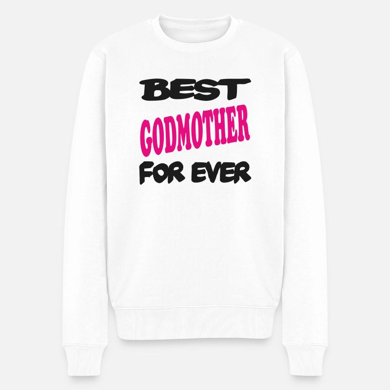Best GODMOTHER for ever - Pull Premium bio Homme - blanc