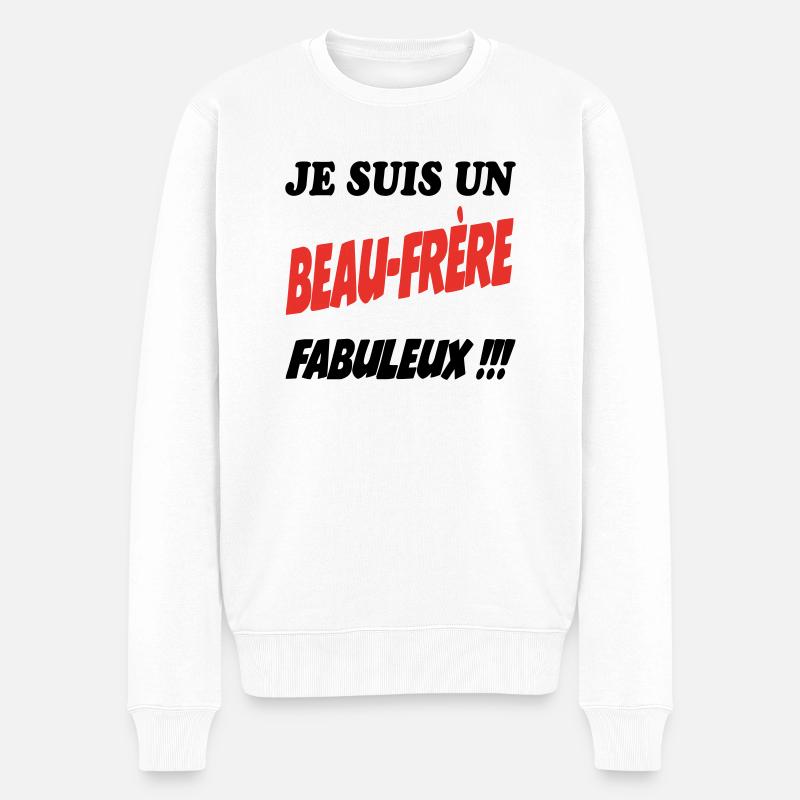 FRERE SOEUR BROTHER SISTER - Pull Premium bio Homme - blanc