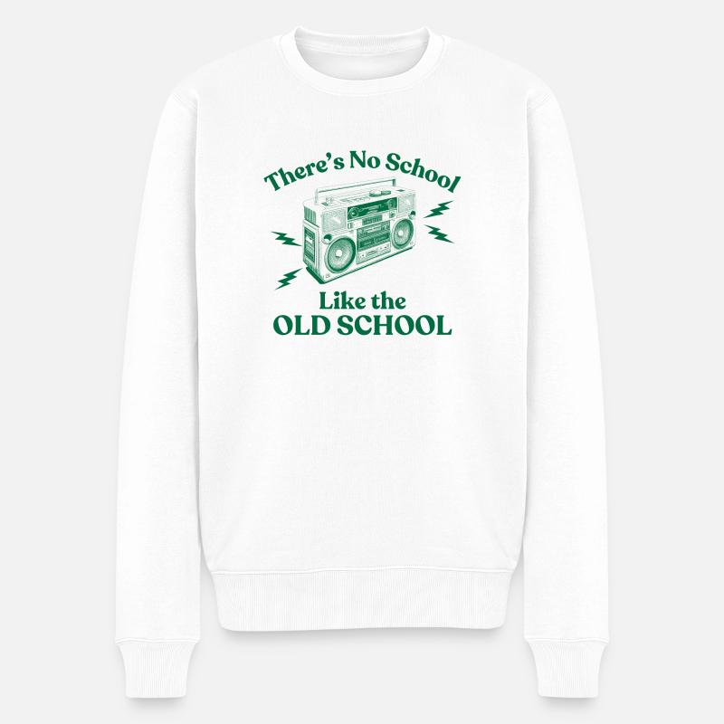 Il n’y a pas d’école comme la vieille école - Pull Premium bio Homme - blanc