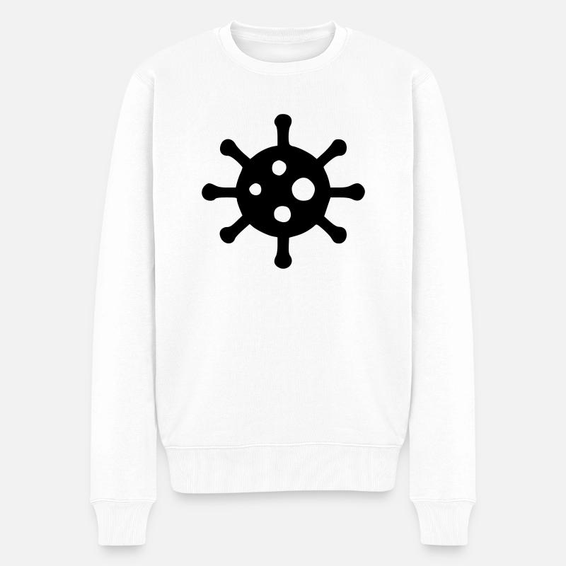 Virus - Männer Premium Bio Pullover - Weiß