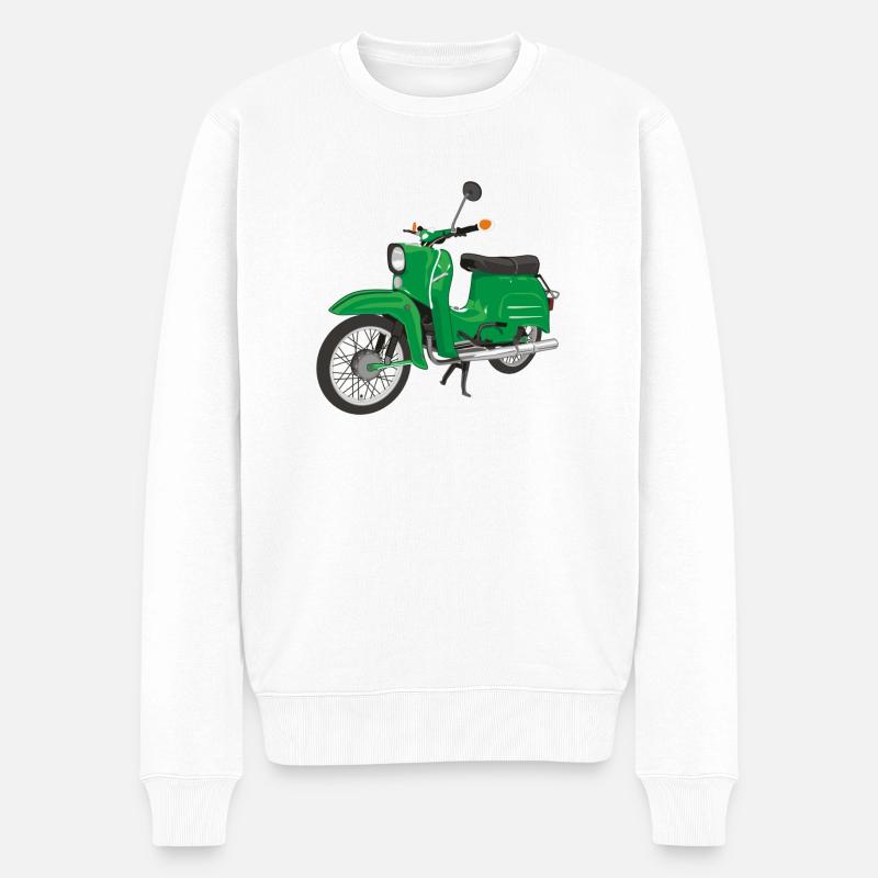 Simson Schwalbe - Männer Premium Bio Pullover - Weiß