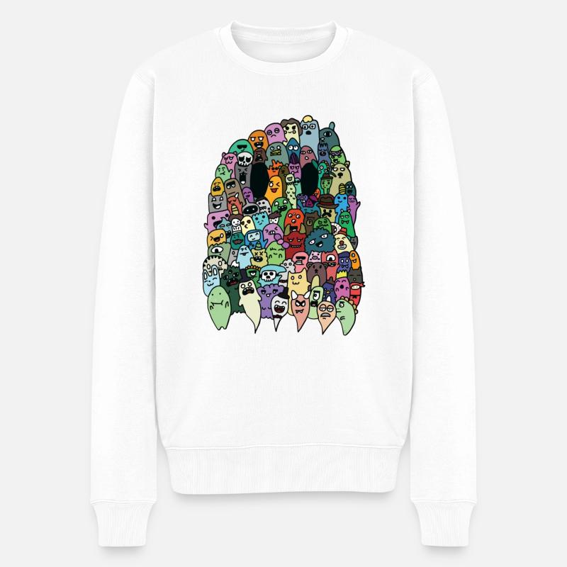 fantôme - Pull Premium bio Homme - blanc