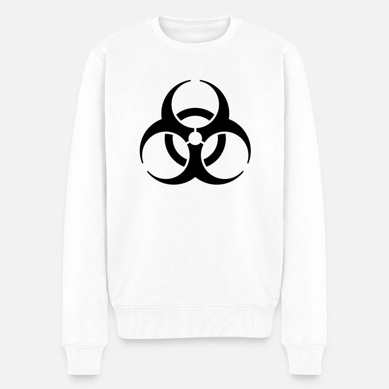 Biohazard Biohazard Symbole de danger - Pull Premium bio Homme - blanc