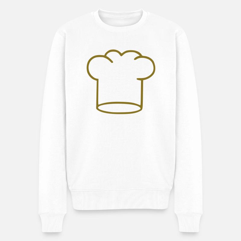 kochen - Männer Premium Bio Pullover - Weiß