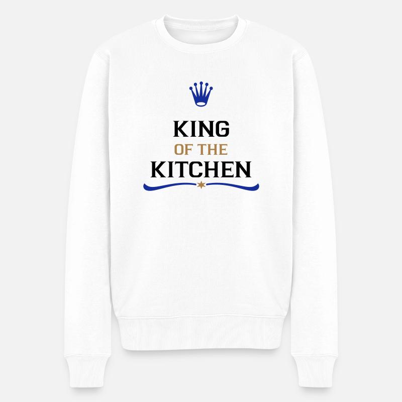 kochen - Männer Premium Bio Pullover - Weiß