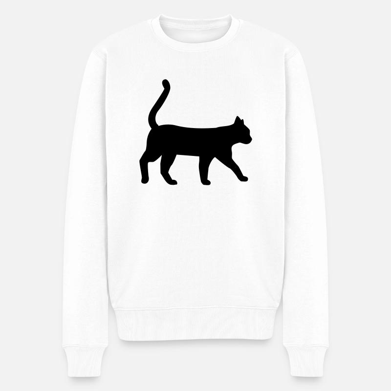 Chat - Pull Premium bio Homme - blanc