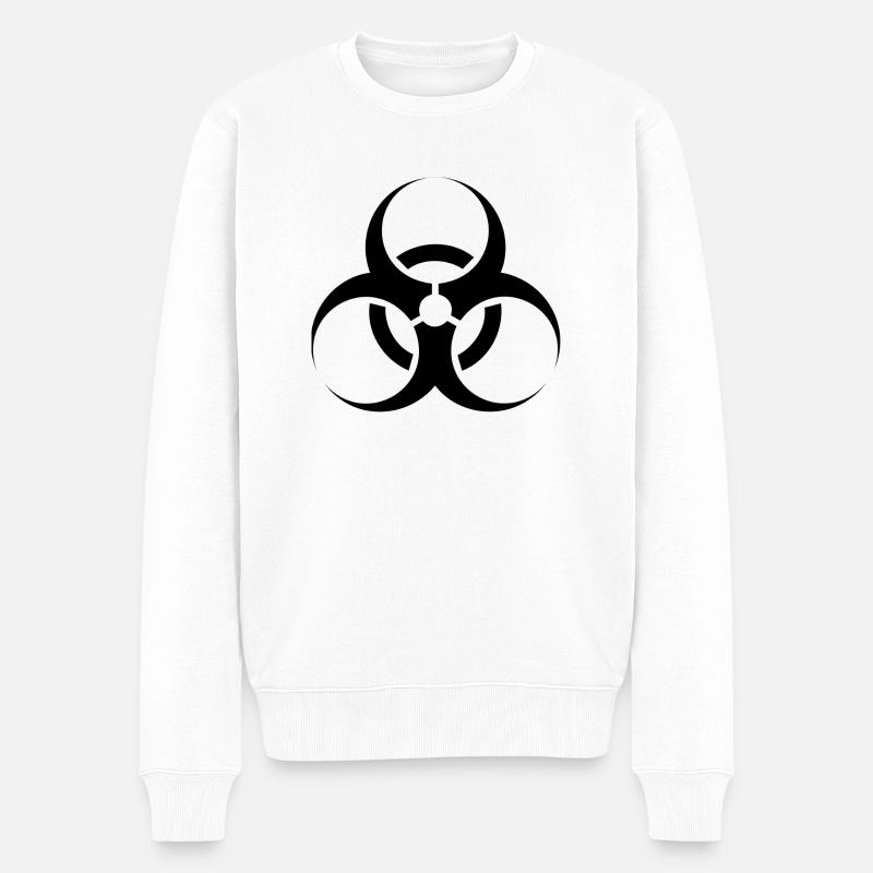 Biohazard - Männer Premium Bio Pullover - Weiß