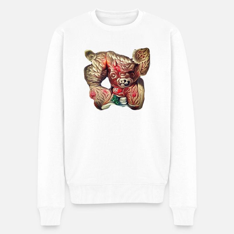 Ours en peluche Oni - Pull Premium bio Homme - blanc
