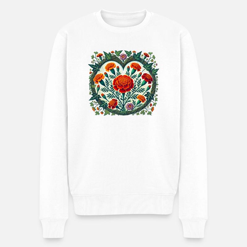 Soucis - Pull Premium bio Homme - blanc