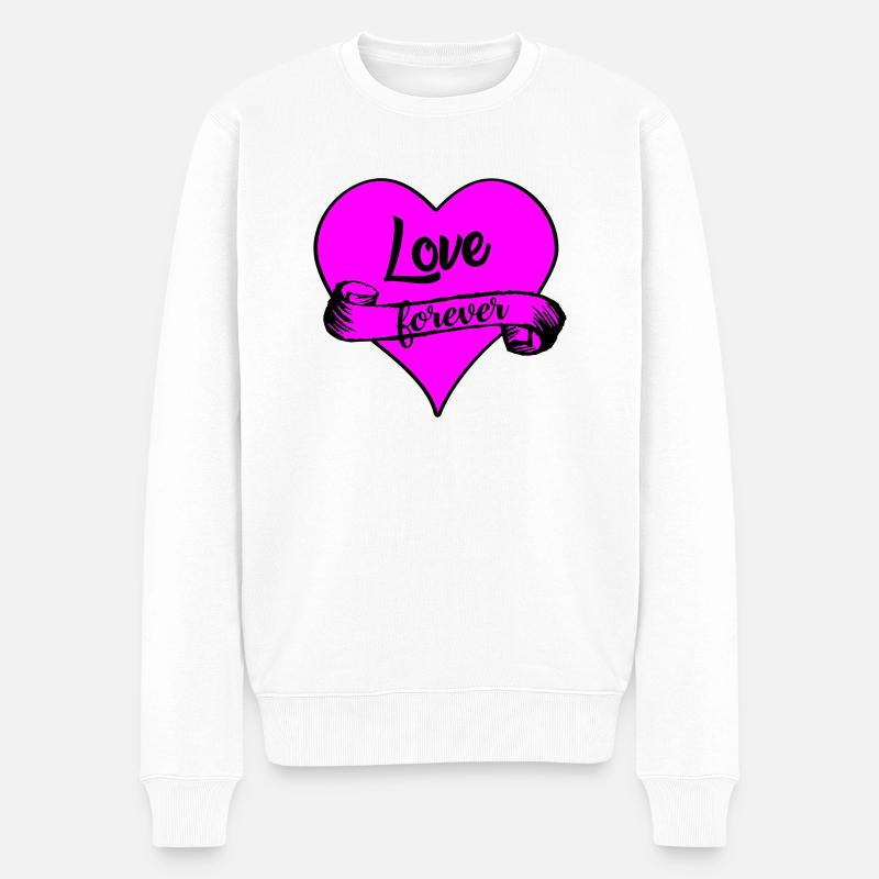 l’amour pour toujours - Pull Premium bio Homme - blanc