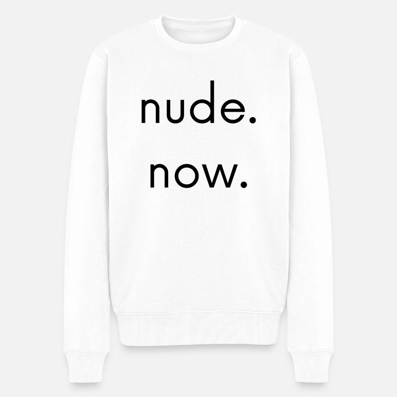 Nu maintenant - Pull Premium bio Homme - blanc