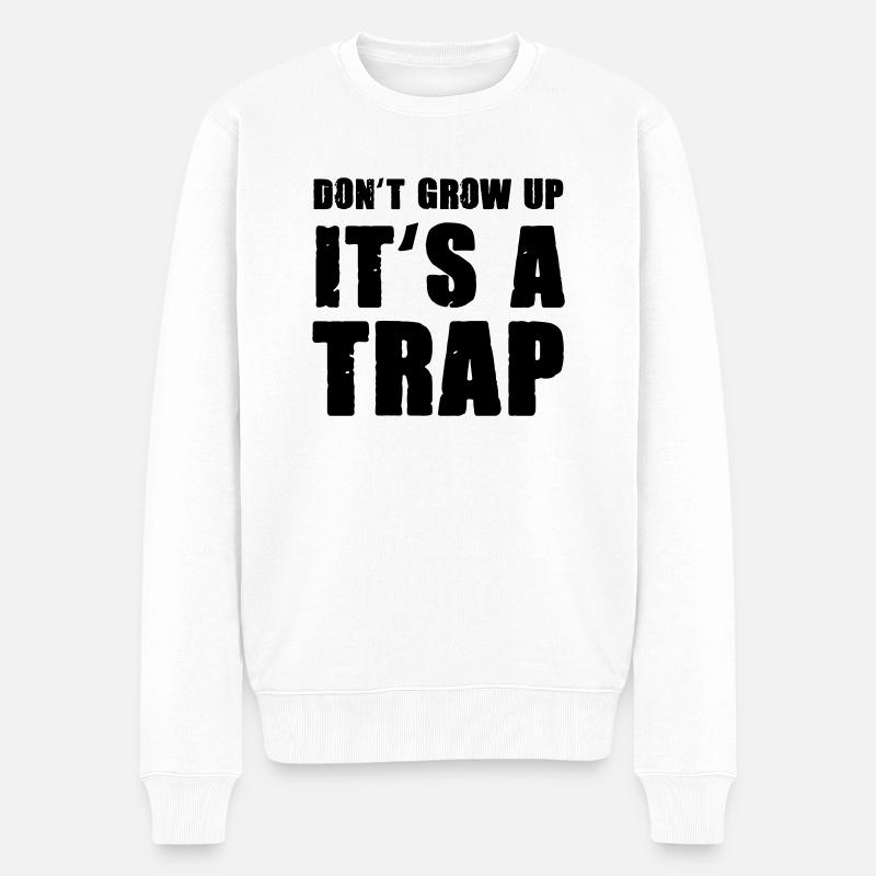 ne grandissent pas - Pull Premium bio Homme - blanc