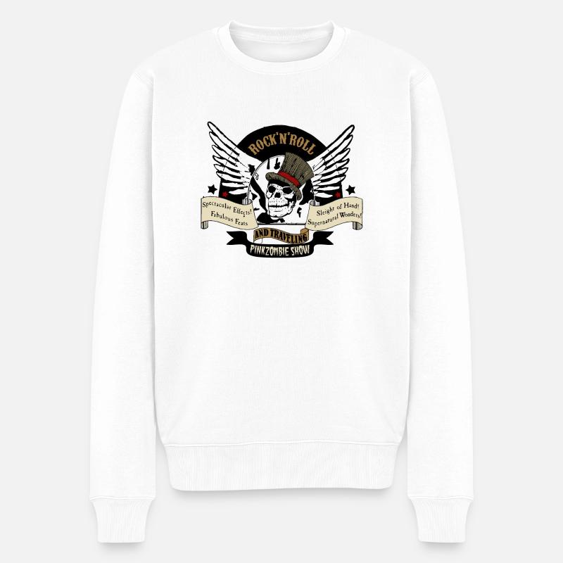 Rnr show - Pull Premium bio Homme - blanc