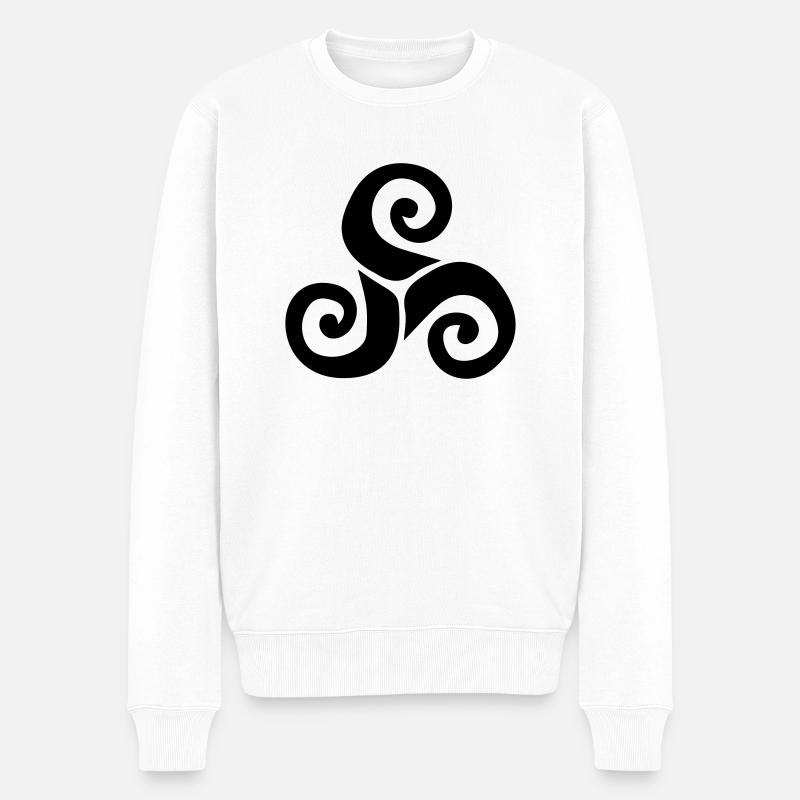 triskelion - Pull Premium bio Homme - blanc