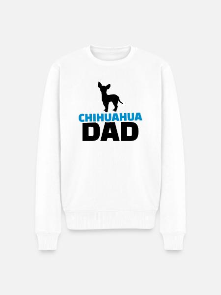 Chihuahua - Männer Premium Bio Pullover - Weiß
