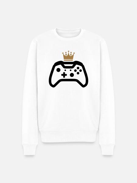 gamer - Men's Premium Organic Jumper - white