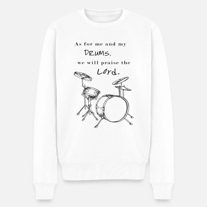 Inspirierende christliche Botschaft - Männer Premium Bio Pullover - Weiß