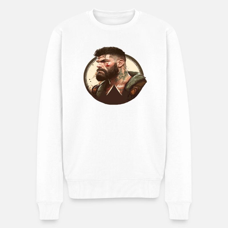MMA - Männer Premium Bio Pullover - Weiß