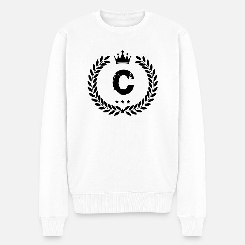 Armoiries C - Pull Premium bio Homme - blanc