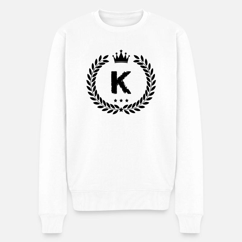 wappen k - Männer Premium Bio Pullover - Weiß