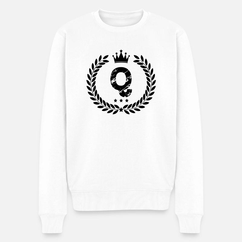 wappen q - Männer Premium Bio Pullover - Weiß