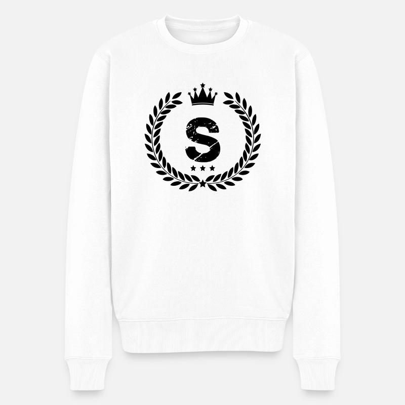wappen s - Männer Premium Bio Pullover - Weiß