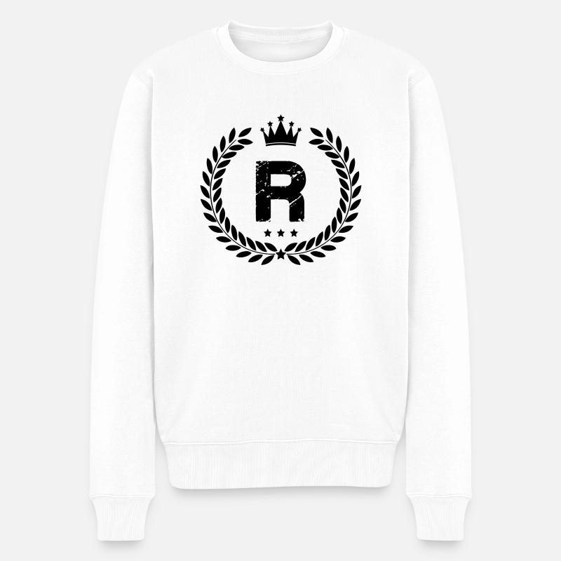 Armoiries R - Pull Premium bio Homme - blanc