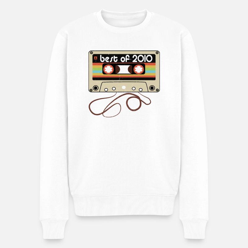 Legendärer Jahrgang 2010 - Männer Premium Bio Pullover - Weiß