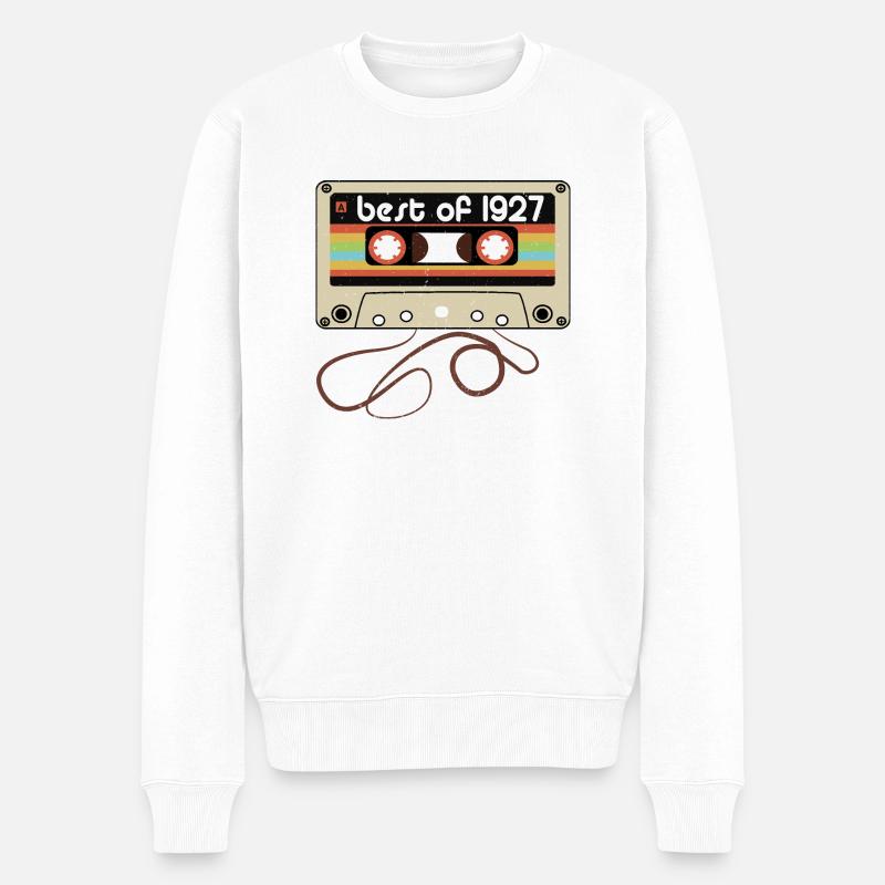 Legendärer Jahrgang 1927 - Männer Premium Bio Pullover - Weiß