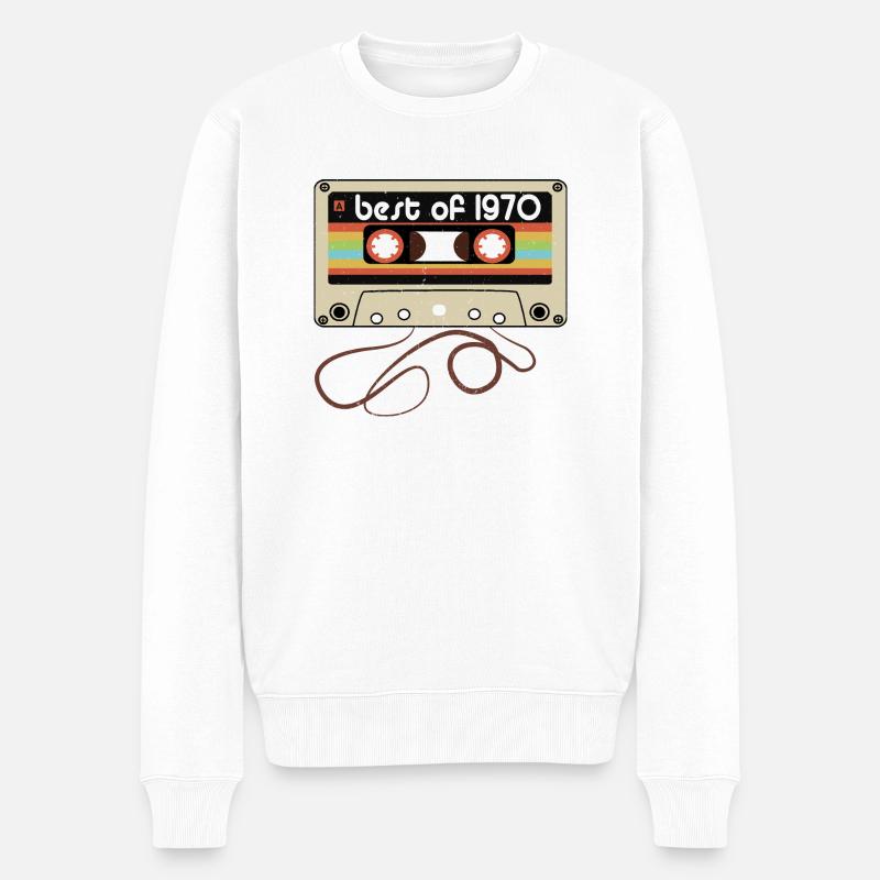 Millésime légendaire 1970 - Pull Premium bio Homme - blanc