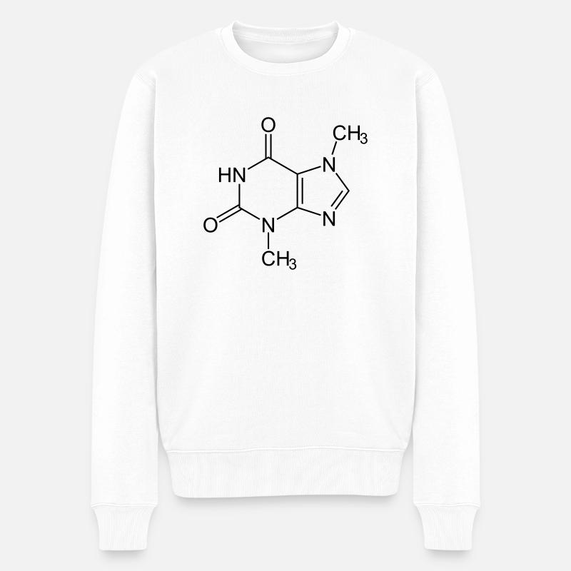 Theobromin - Männer Premium Bio Pullover - Weiß