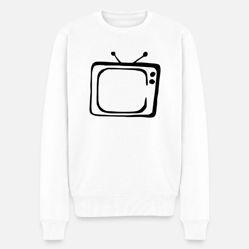 TV - Pull Premium bio Homme - blanc