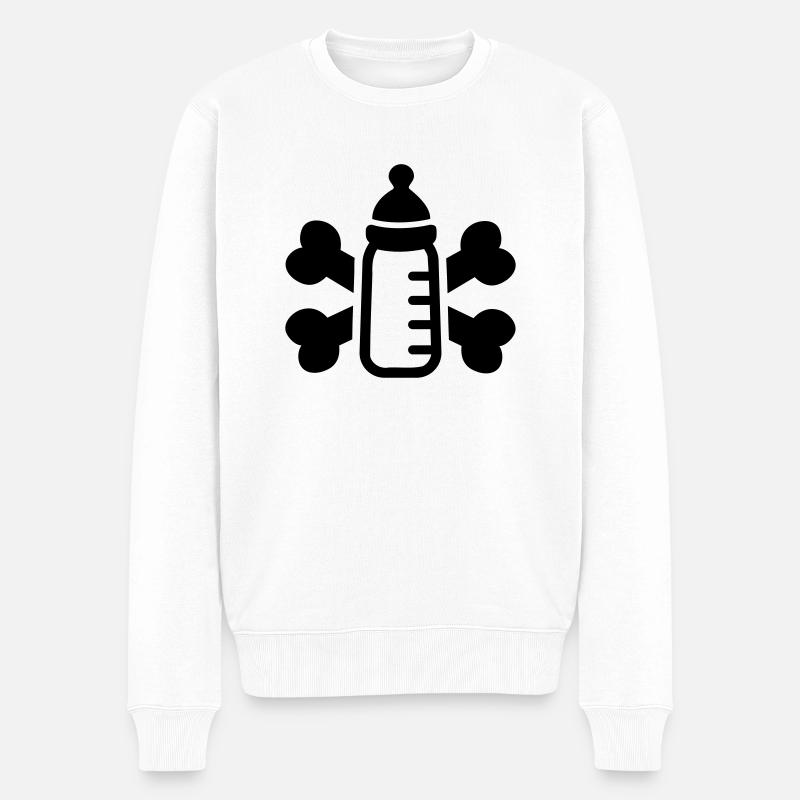 Baby - Männer Premium Bio Pullover - Weiß