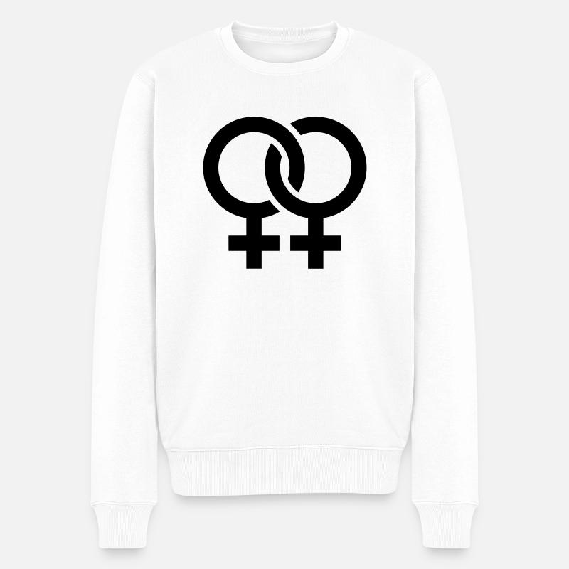 Lesbien - Pull Premium bio Homme - blanc
