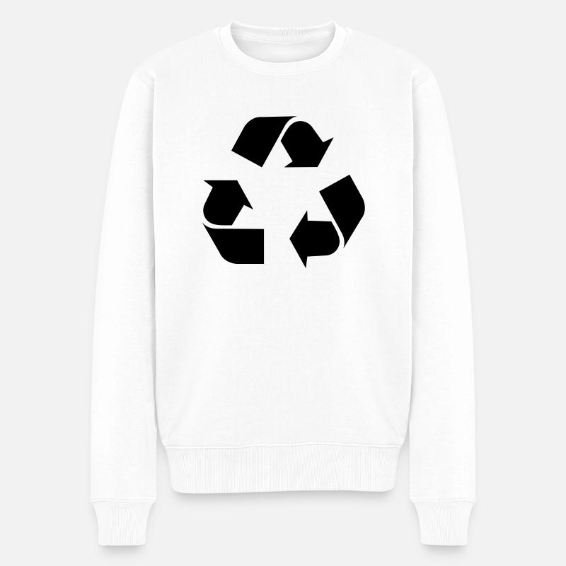 Recycle - Pull Premium bio Homme - blanc