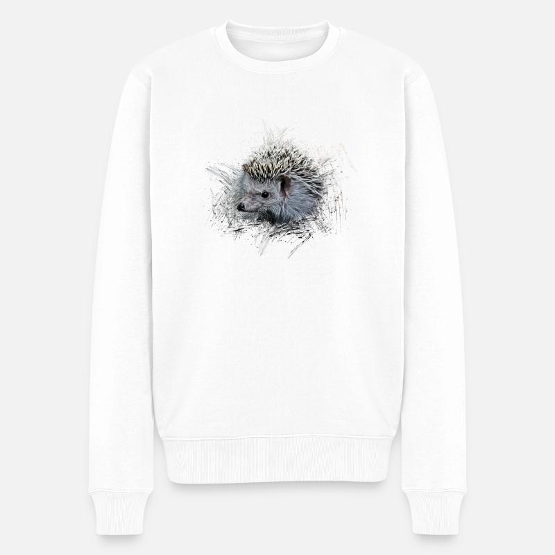 Hérisson - Pull Premium bio Homme - blanc