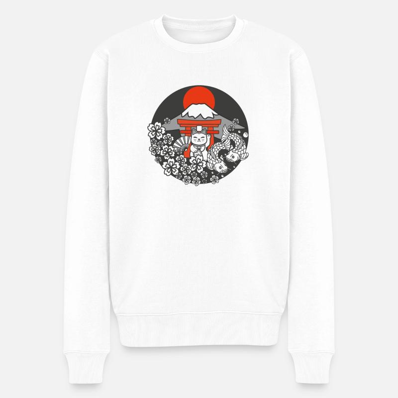 Japon - Pull Premium bio Homme - blanc