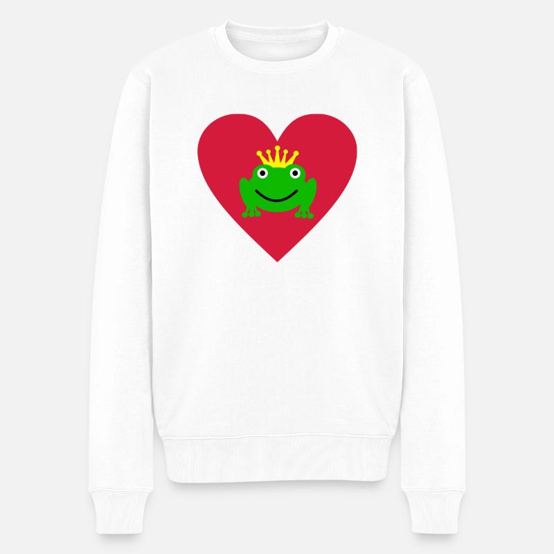Prince grenouille - Pull Premium bio Homme - blanc