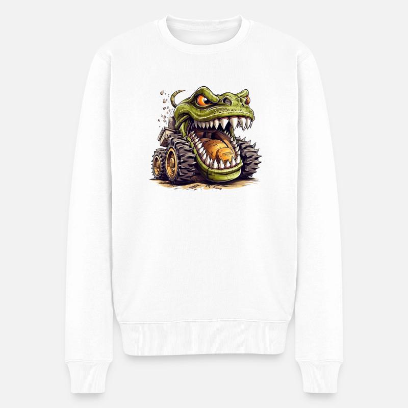 La moissonneuse-batteuse dans l’agriculture moderne - Pull Premium bio Homme - blanc