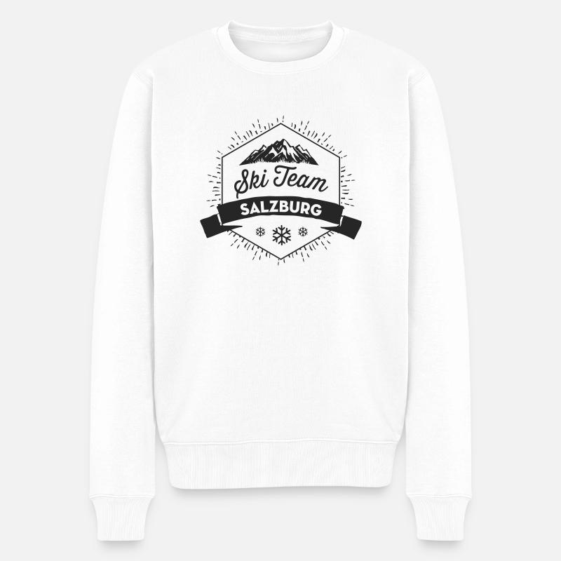Équipe de ski Salzbourg - Pull Premium bio Homme - blanc