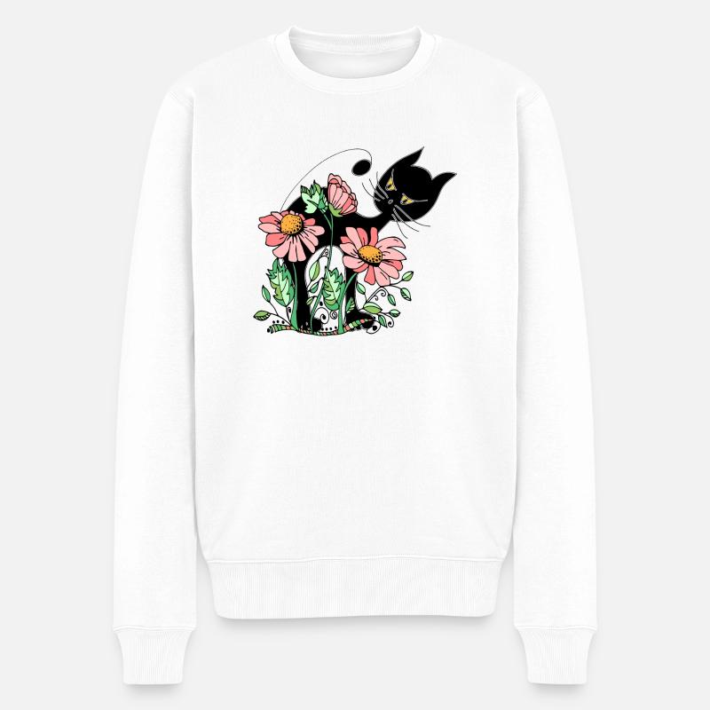 Chat - Pull Premium bio Homme - blanc