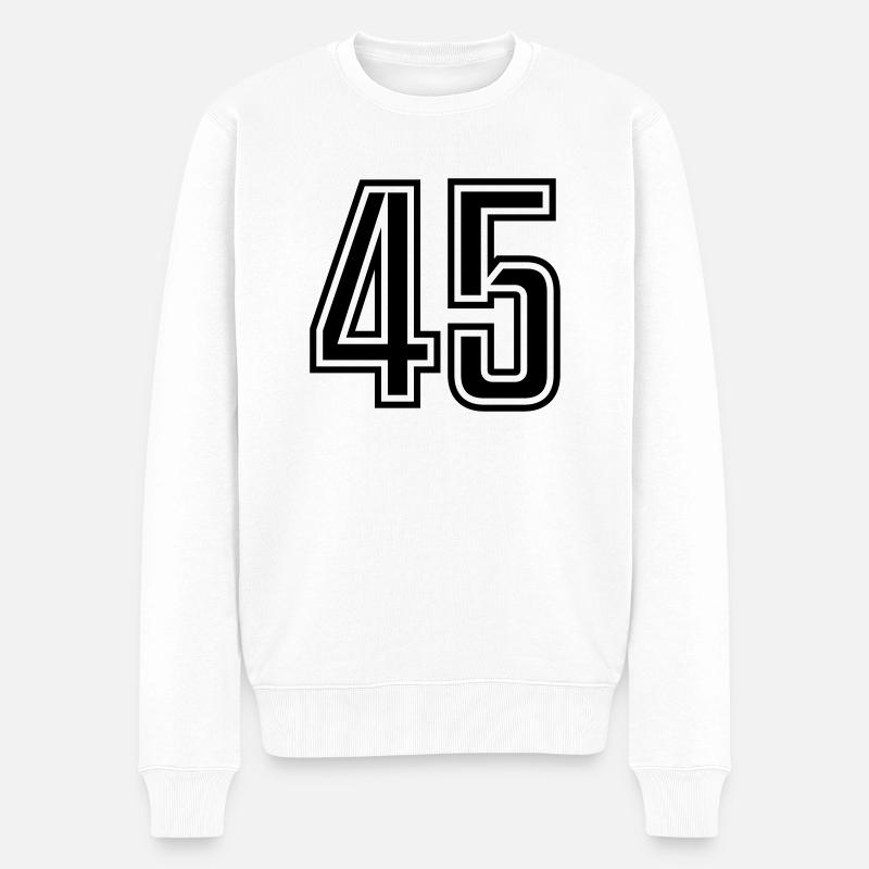 45 - Pull Premium bio Homme - blanc