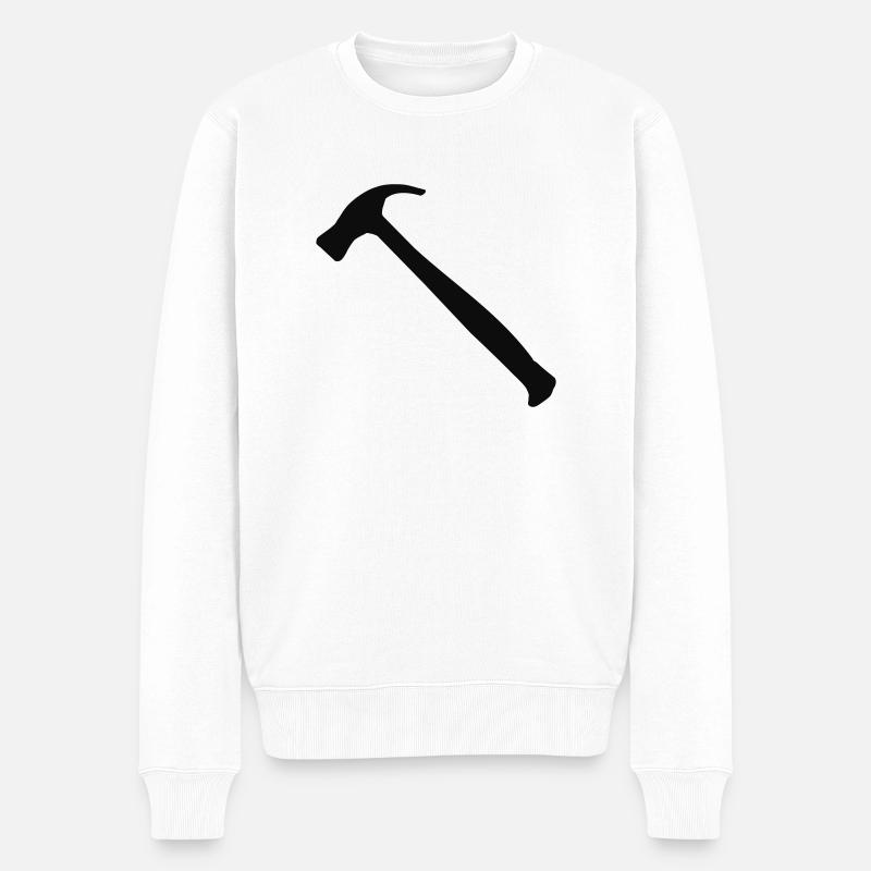 Marteau - Outil - Pull Premium bio Homme - blanc