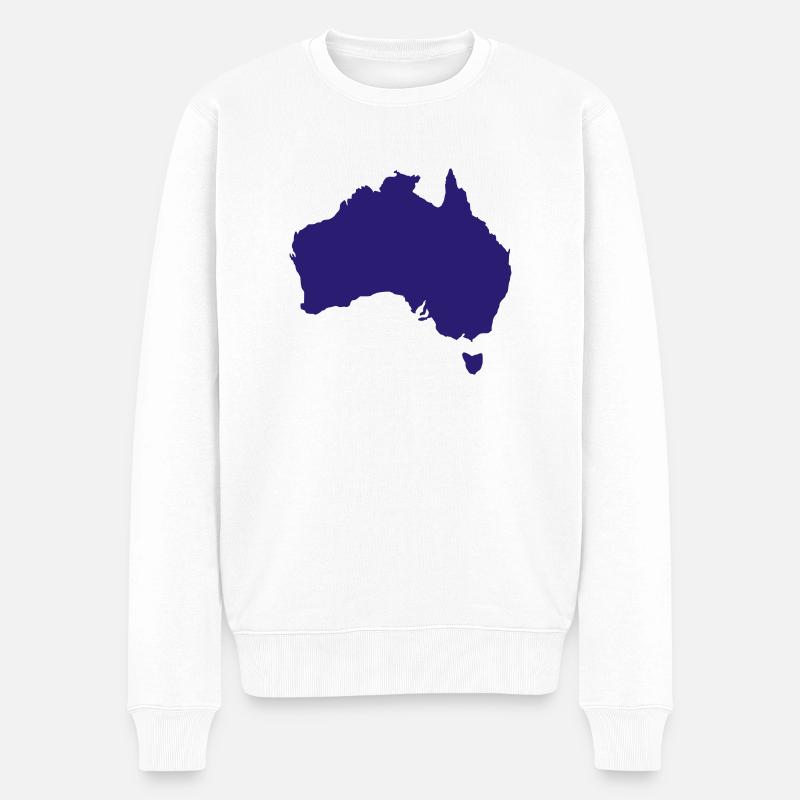 Australie - Pull Premium bio Homme - blanc