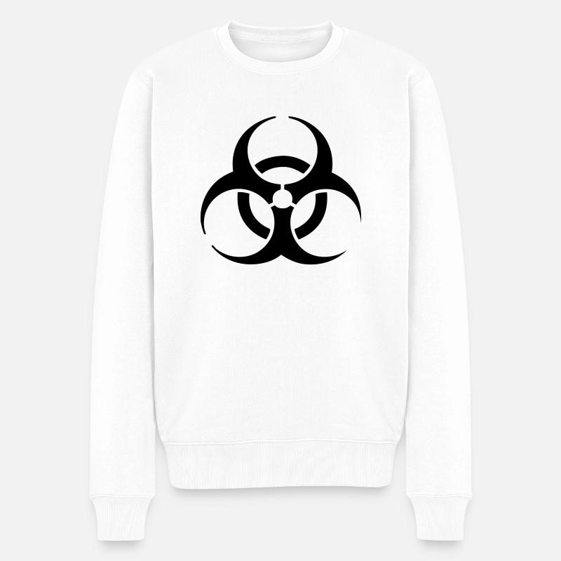 hardstyle biohazard Pullover - Pull Premium bio Homme - blanc