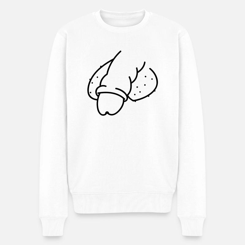 Dick - Pull Premium bio Homme - blanc